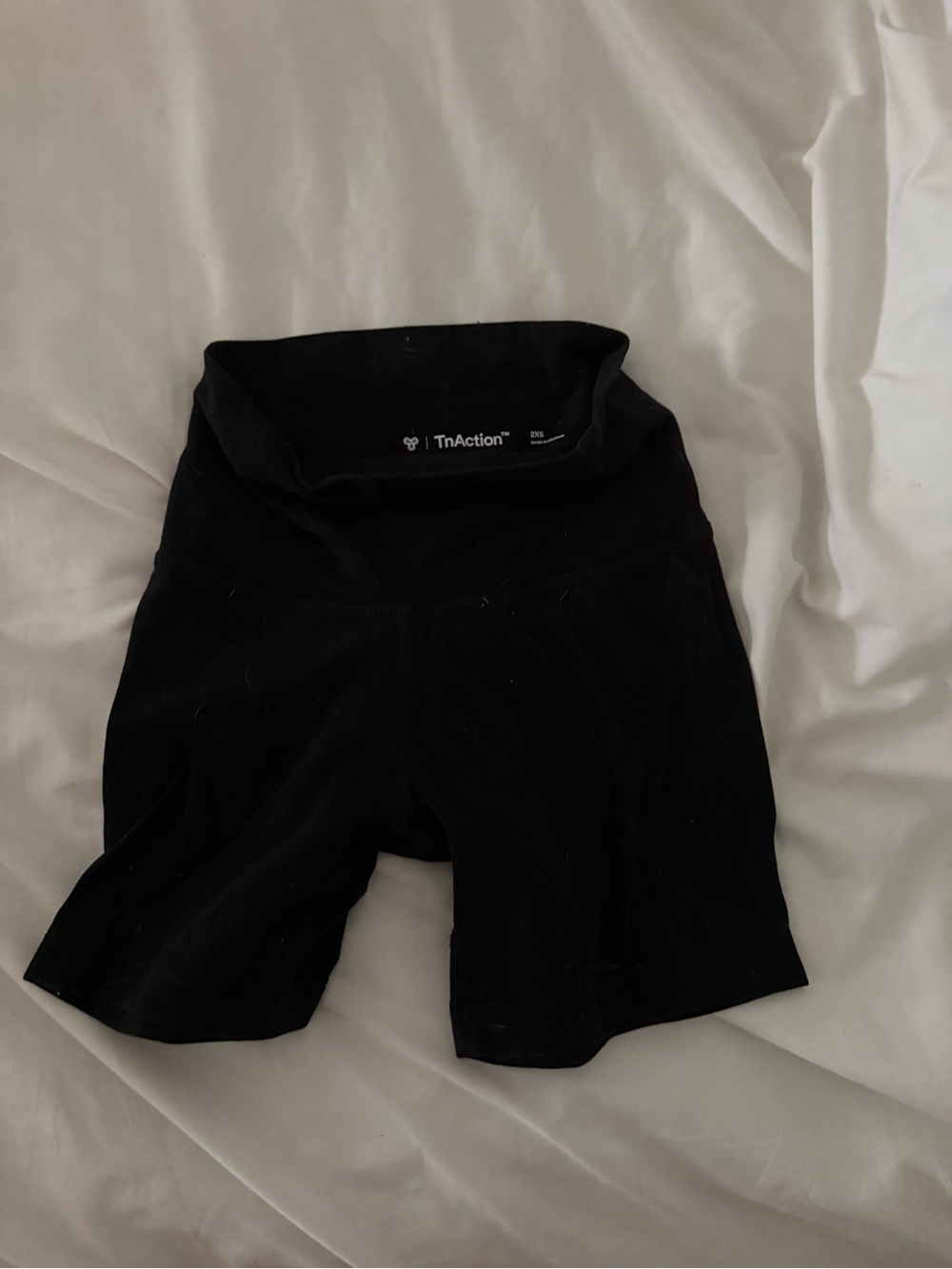 Aritizia TnAction Black High-Waist Bike Shorts